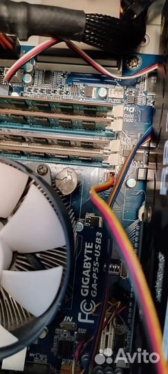 Материнская плата 1156 с процессором