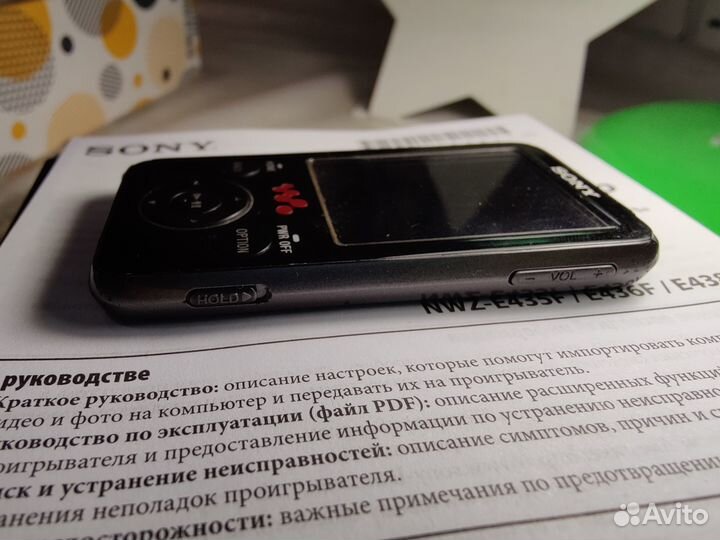 Аудиоплеер MP3-плеер sony walkman nwz-e438f