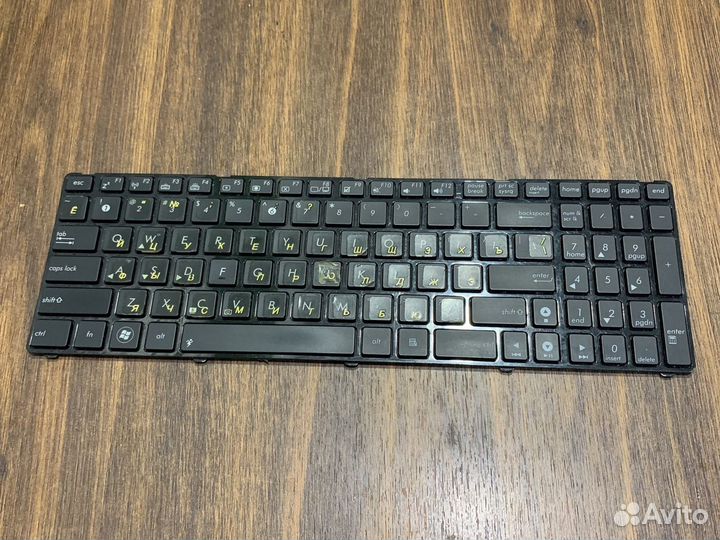 Клавиатура ноутбука asus k50 k60 k70 с подсветкой