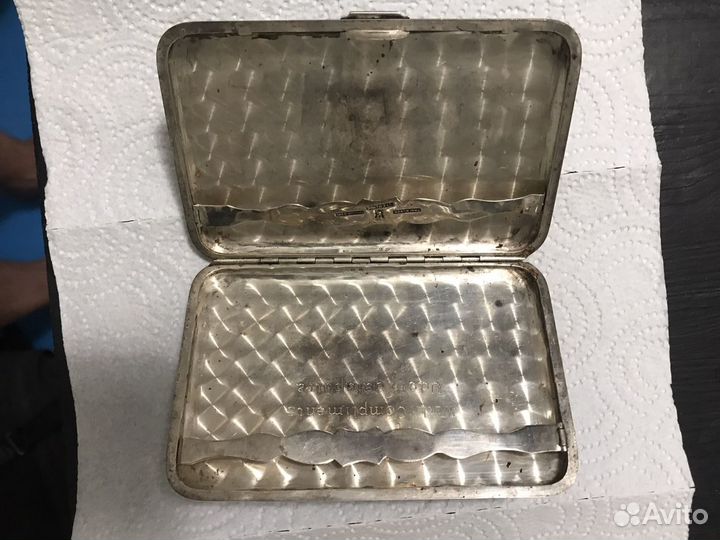 Серебряный портсигар