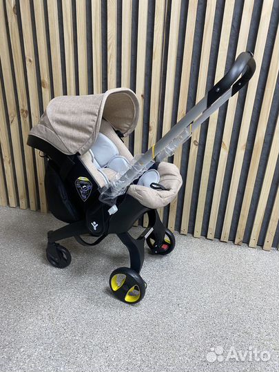 Автолюлька на колесах 4в1 песочный