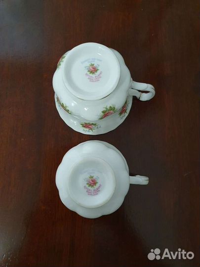 Чайная и кофейная пары, английский фарфор, Royal A