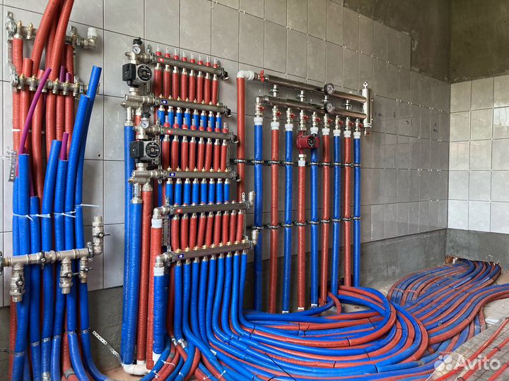 Монтаж отопления под ключ. Теплый пол