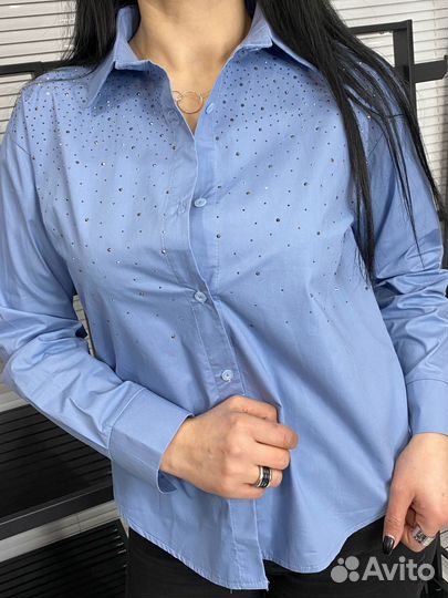 Рубашка стразы