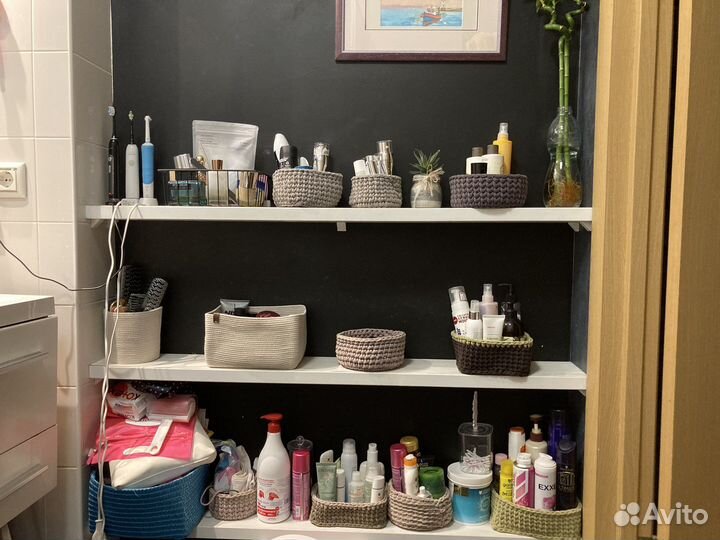 Вязаные корзинки для дома