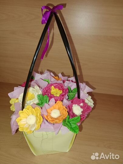 Цветы из шоколада