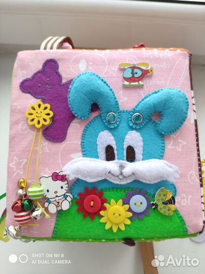 Развивающий кубик мягкий