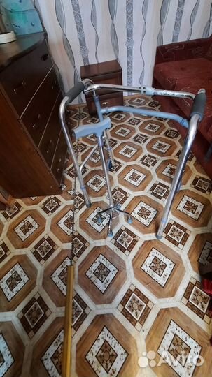 Инвалидная коляска складная бу, ходунки