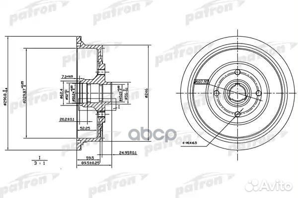 Барабан тормозной audi 80/100/200 76