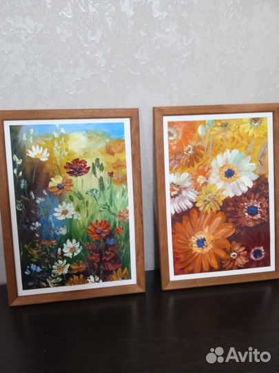 Картины маслом. Цветы