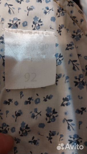 Джинсовый комбинезон для девочки 92