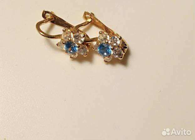 Золотые сережки для девочки