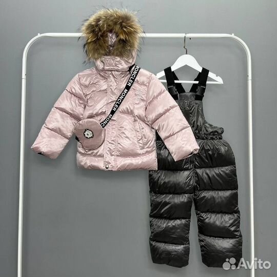 Зимний костюм moncler с сумочкой