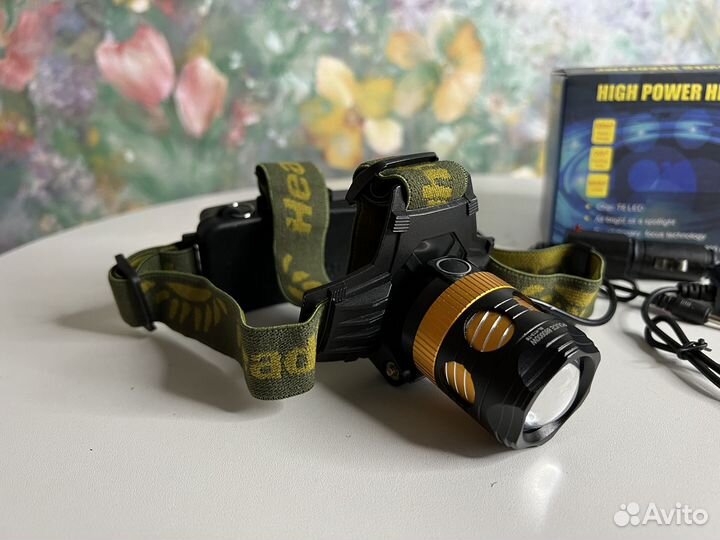 Мощный налобный фонарь арт. 265