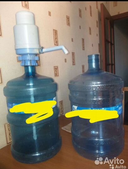 Бутылка 19л и помпа