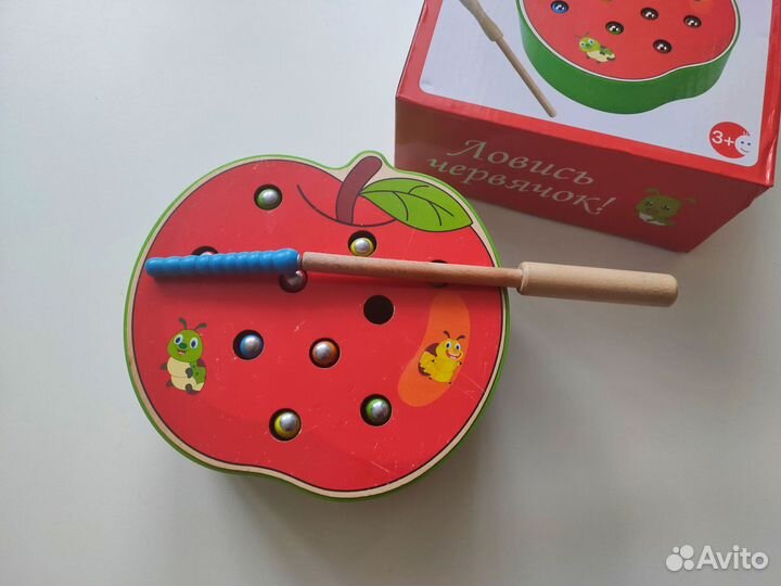 Магнитная рыбалка сортер червячки