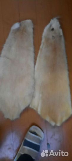 Шкурки нутрии выделанные, 11 шт
