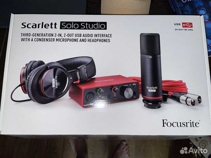 Полный комплект focusrite Scarlett Solo Studio