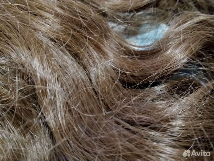 Хвост шиньон накладной русый