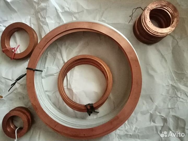 Медные шайбы (прокладки) разные