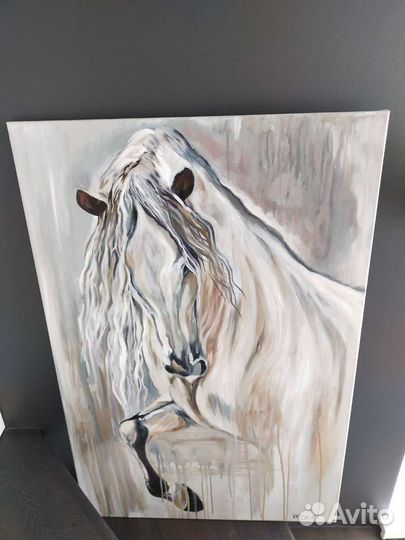 Дизайнерская картина Лошадь маслом