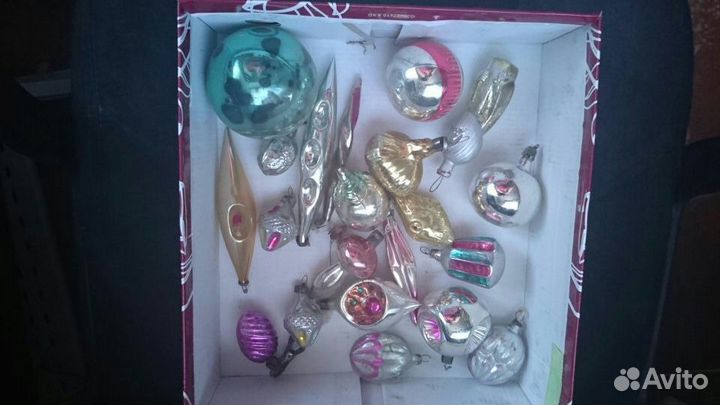 Игрушки елочные старинные редкие