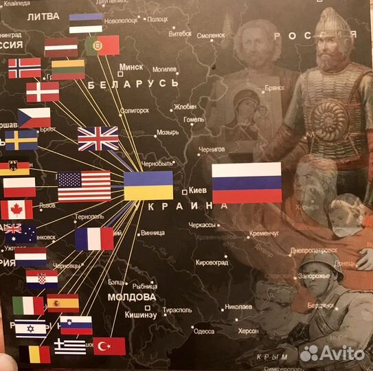 Haбоp pазменных монет 2022 с жетoном сво