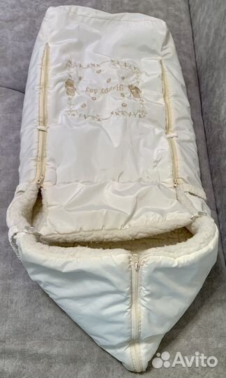 Кокон-конверт для дитешек от 0+ на овчине