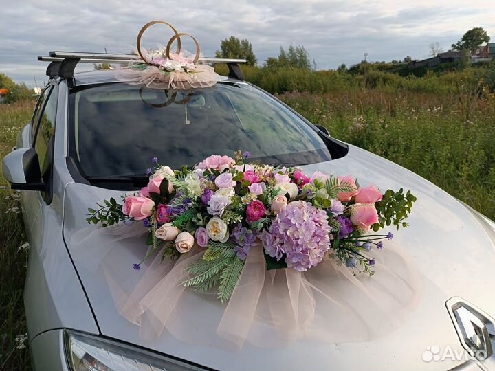 Свадебные украшения на машину