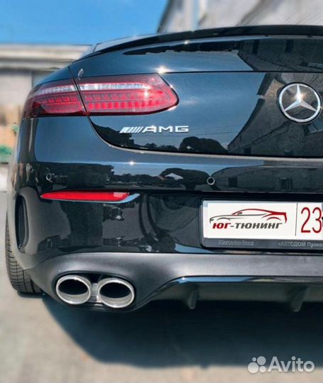 Диффузор с насадками на Mercedes E купе С238