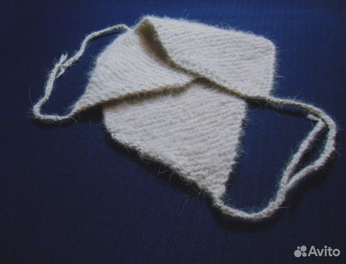 Наколенники из собачьей шерсти на завязках