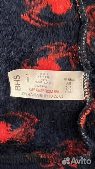 Детский халат человек паук spider man 92-98