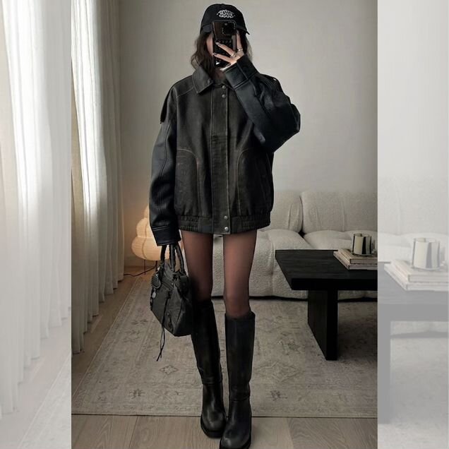 Бомбер черный type Yohji Yamamoto винтаж