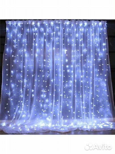 Гирлянда занавес