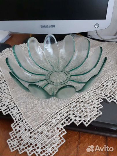 Вазы разные цветное стекло СССР