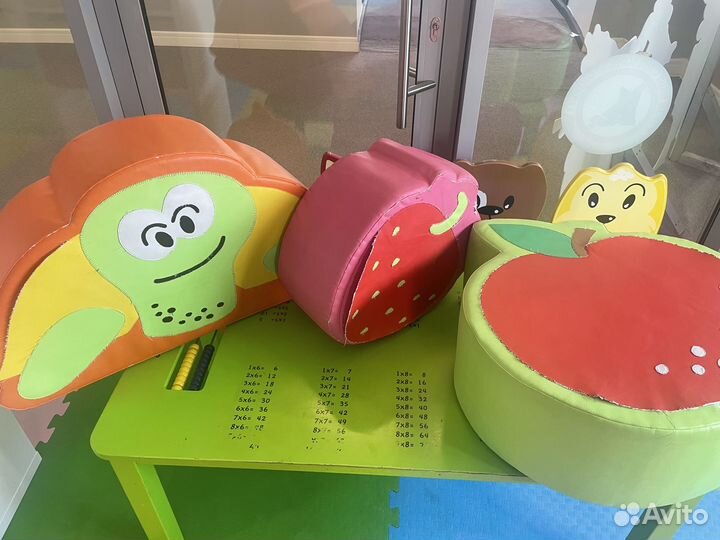 Мягкий игровой модуль (банан, вишенка)