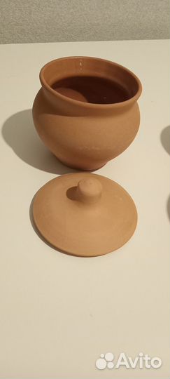 Горшочки глиняные для запекания, набор 5 шт