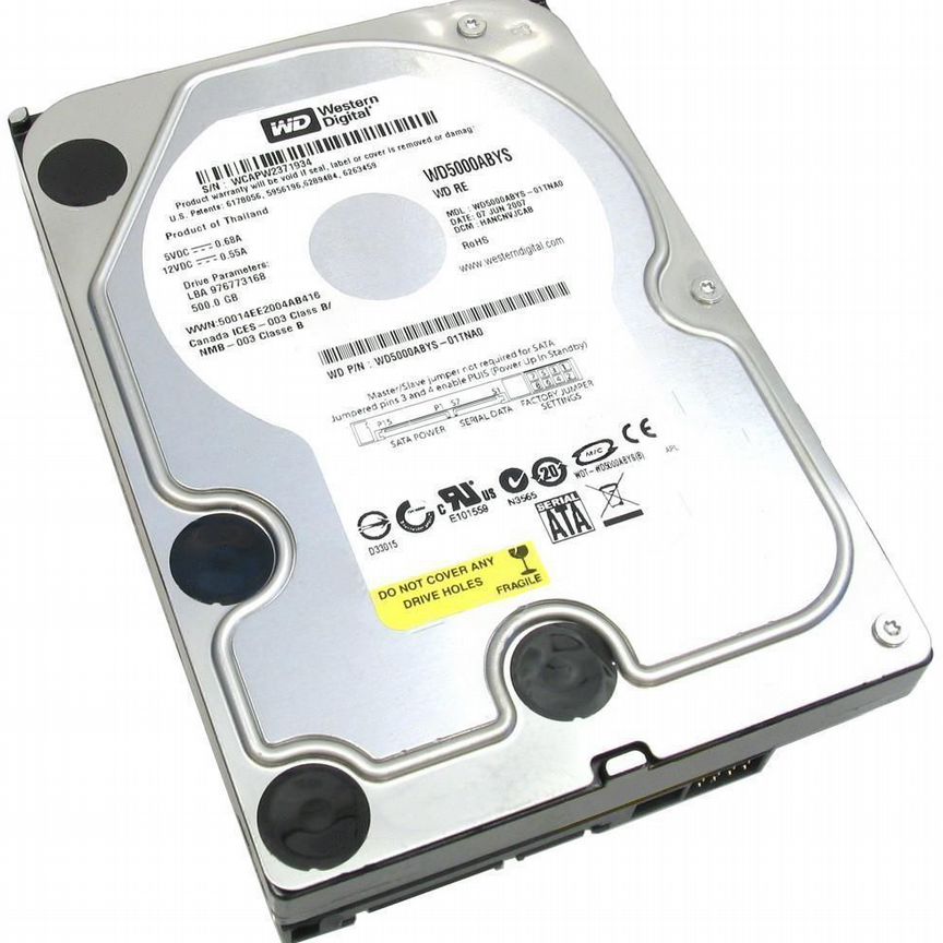 [WD5000ABYS] Жесткий Диск Wd 500gb Sata2 3.5 Wd5000abys