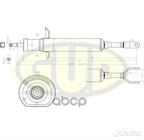 Амортизатор перед прав/лев GSA341842 G.U.D