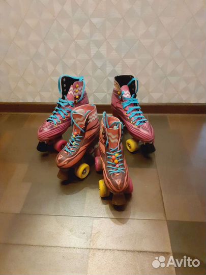 Ролики квады двурядные/четырехколесные квадры