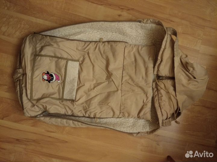 Тëплый зимний конверт в коляску для грудничка