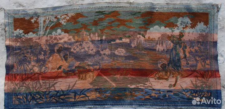 Гобелен. Германия. Лебеди.1953 год. Размер 65х140