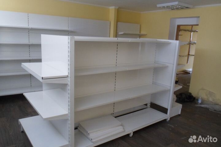 Стеллажи островные двусторонние 1650*950*1080мм