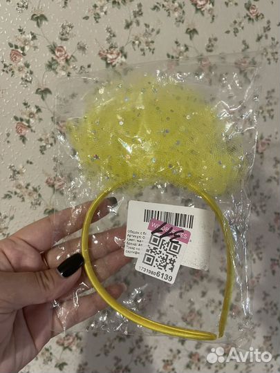 Ободок с бантом для девочки