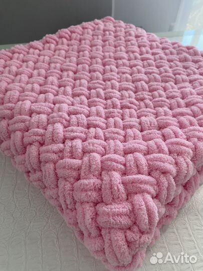 Плед детский вязаный ручная работа