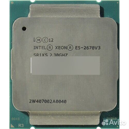 Процессор для серверов и рабочих станций CPU Intel, Xeon E5 2670v3, 30 MB Cache, 2,3 Ghz, 12 Core, L