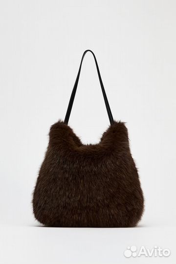 Сумка женская Zara меховая