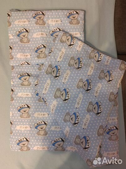 Комплект в коляску подушка матрас одеяло