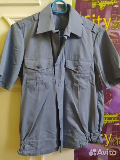 Рубашка мвд синяя