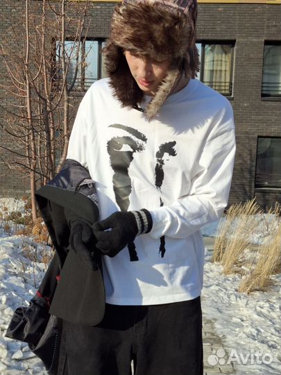 Лонгслив с глазками Rick Owens/Balenciaga type y2k